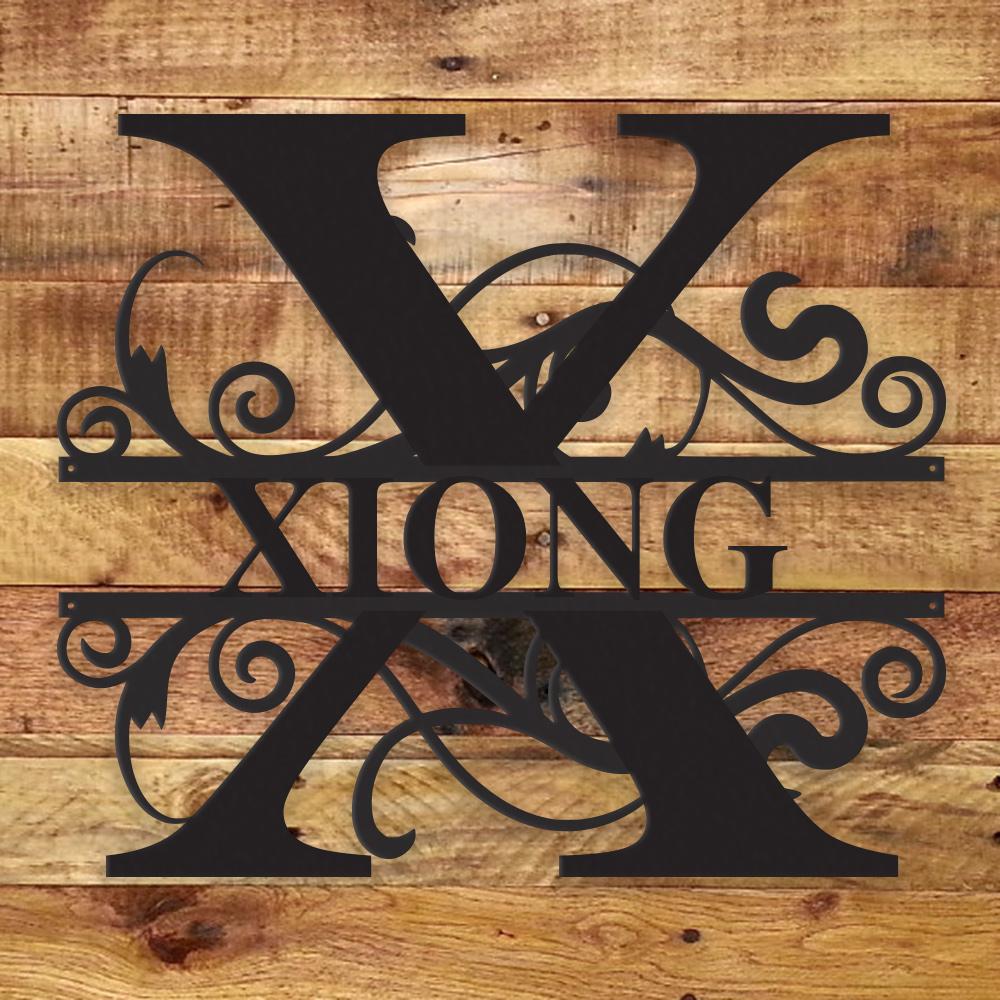 Fancy Monogram - Metal Wall Art/Decor - Shopping Warriors