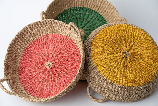 Iris Round Tray I Pink - Shopping Warriors