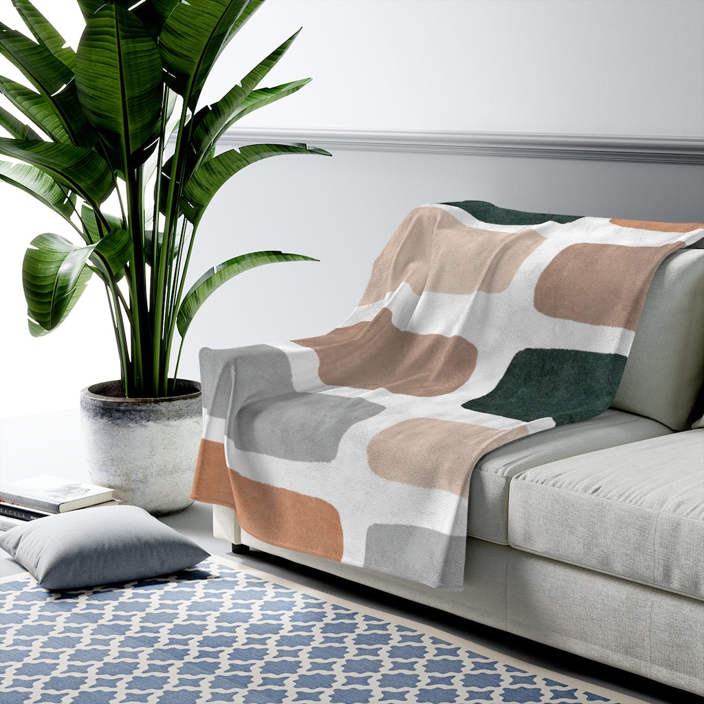 Abstract Bars Blanket Plush Throw - Shopping Warriors