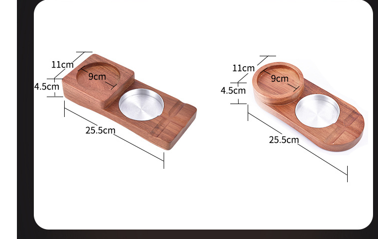 2 In 1 Wooden Ashtray Rustic Wood Whiskey Glass Cup Tray Cigar Holder - Shopping Warriors