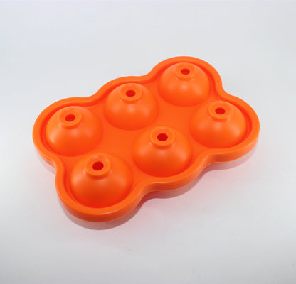 Large Ice Cube Maker Silicone Mold 6 Cell Ice Ball - Shopping Warriors