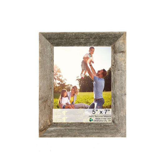 5inches x 7inches Natural Weathered Gray Picture Frame