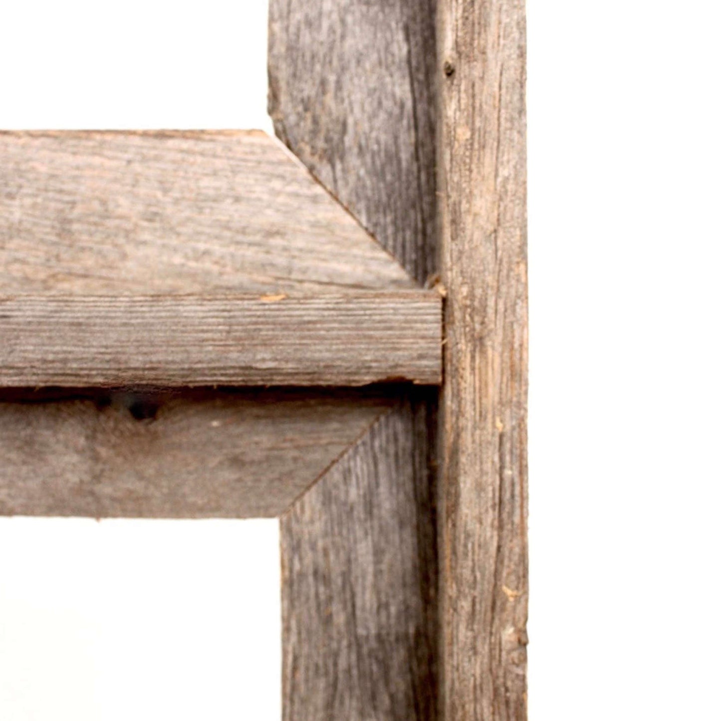 3  8x10 Rustic Weathered Grey Picture Frame with Plexiglass Holder