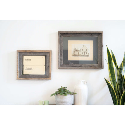 11x14  Rustic Cinder Picture Frame with Plexiglass Holder
