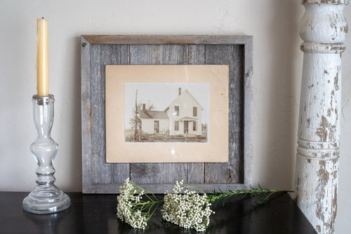 11inchesx14inches Rustic Weathered Gray Picture Frame with Plexiglass