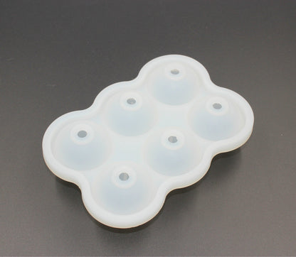 Large Ice Cube Maker Silicone Mold 6 Cell Ice Ball - Shopping Warriors