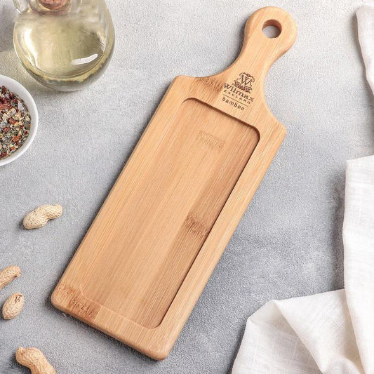 11" Bamboo Tray - Perfect for Appetizers, Barbecue & Burgers