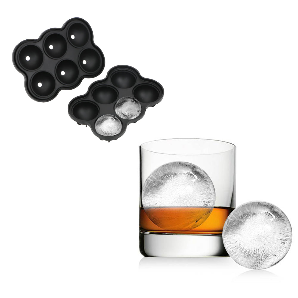 Large Ice Cube Maker Silicone Mold 6 Cell Ice Ball - Shopping Warriors