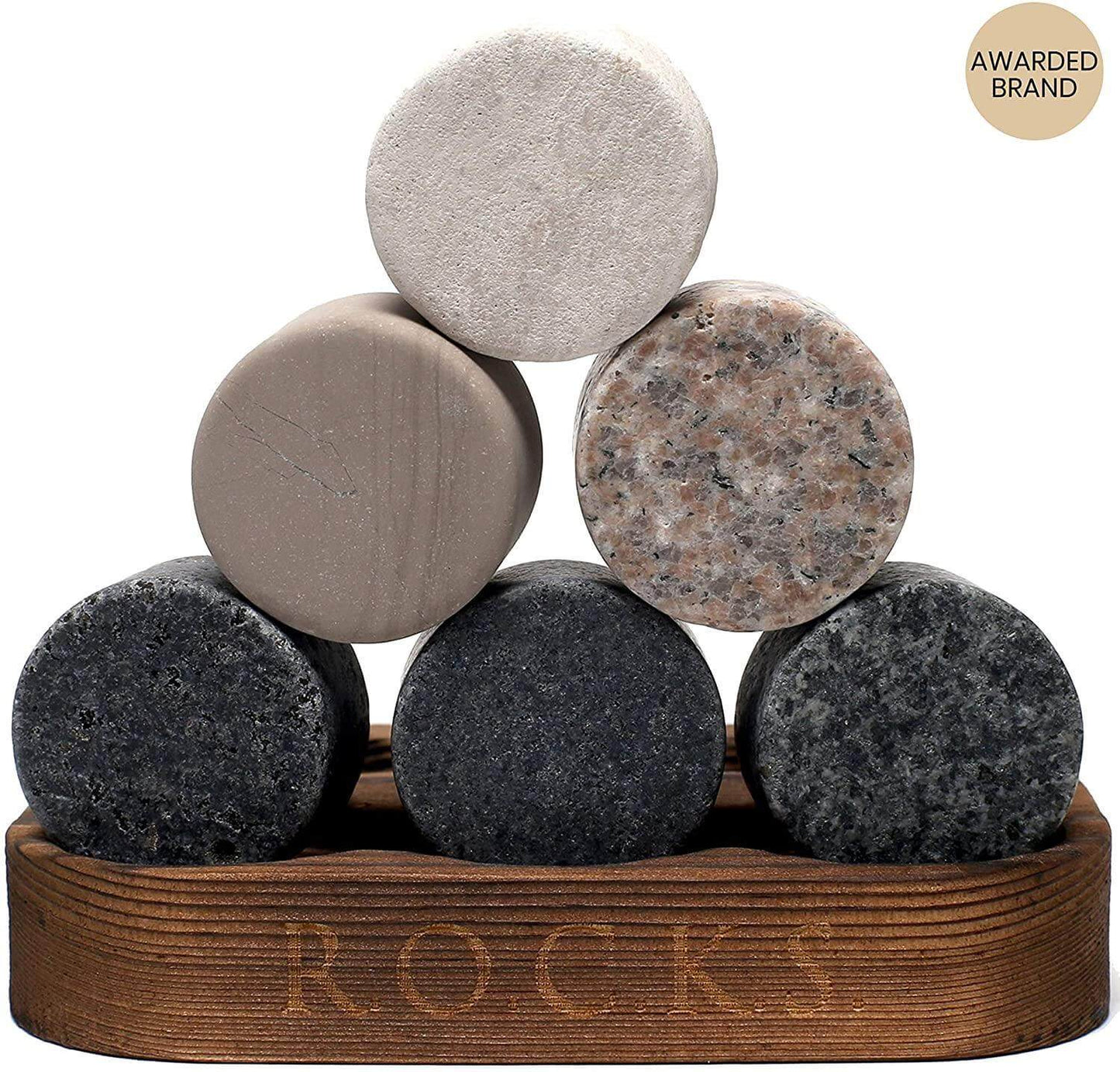 Whiskey Chilling Stones Gift Set With 2 Twist Crystal Glasses - Shopping Warriors