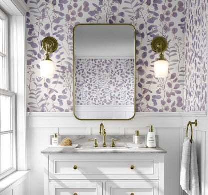 Lilac Eucalyptus Leaves Wallpaper