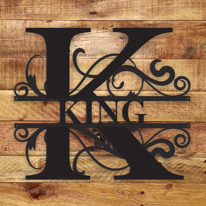 Fancy Monogram - Metal Wall Art/Decor - Shopping Warriors