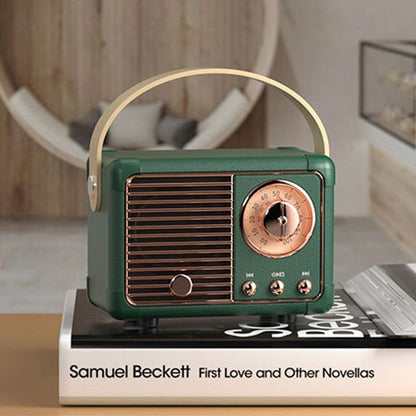 Bluetooth Compact Retro Speakers with Radio - Shopping Warriors