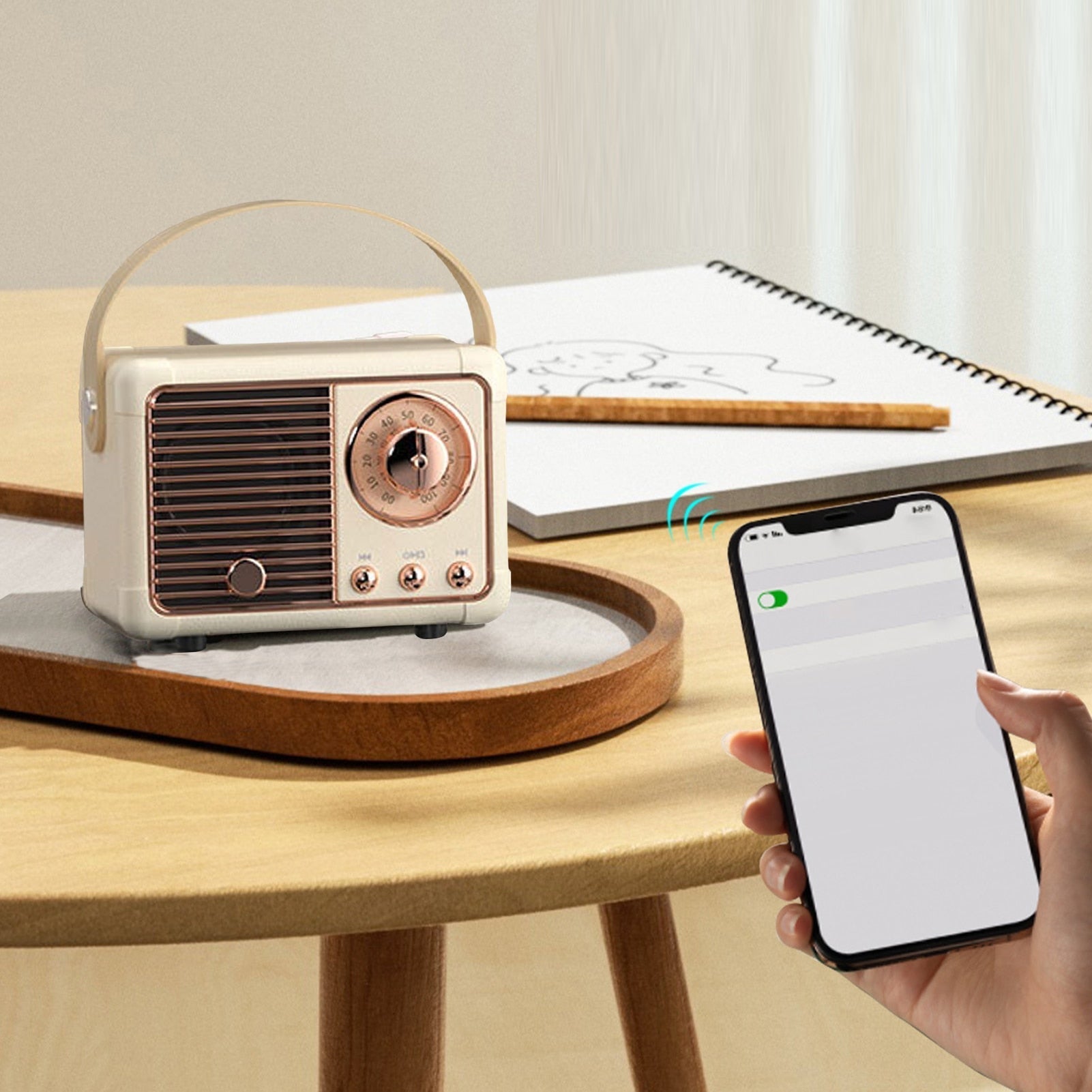Bluetooth Compact Retro Speakers with Radio - Shopping Warriors