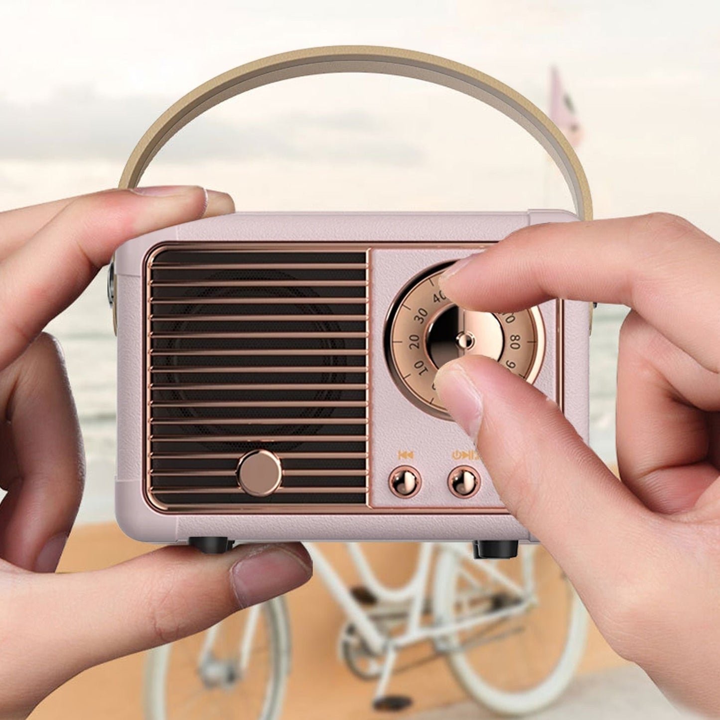 Bluetooth Compact Retro Speakers with Radio - Shopping Warriors