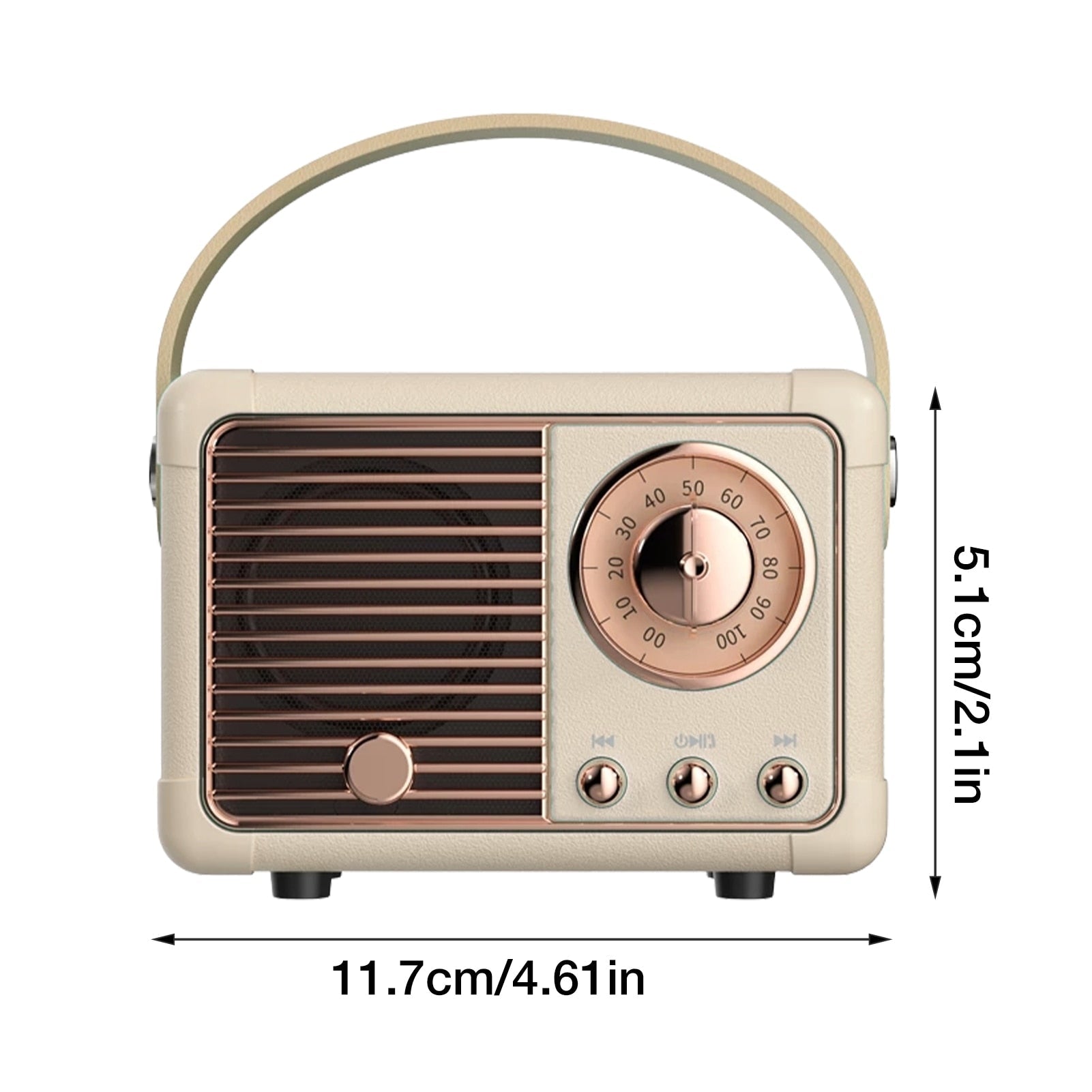 Bluetooth Compact Retro Speakers with Radio - Shopping Warriors