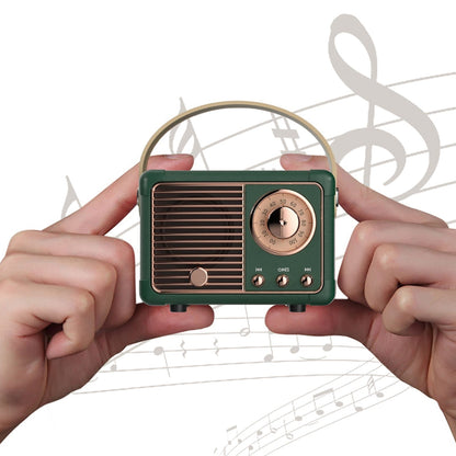 Bluetooth Compact Retro Speakers with Radio - Shopping Warriors