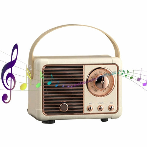 Bluetooth Compact Retro Speakers with Radio - Shopping Warriors