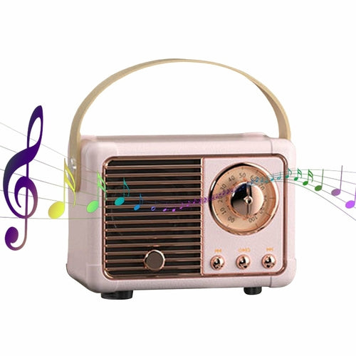 Bluetooth Compact Retro Speakers with Radio - Shopping Warriors
