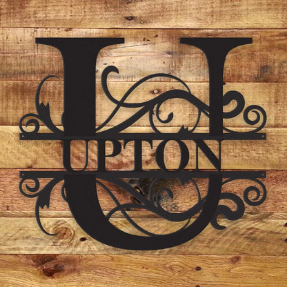 Fancy Monogram - Metal Wall Art/Decor - Shopping Warriors
