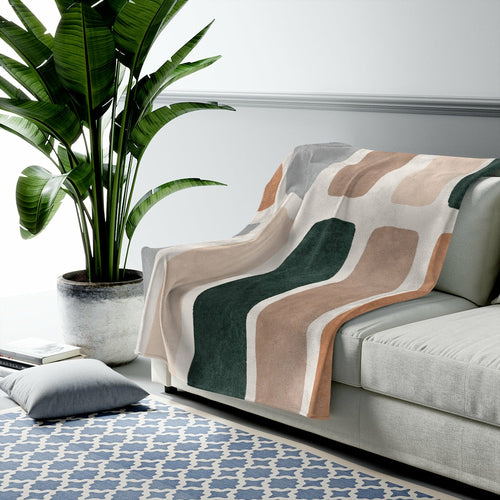 Abstract Bars Blanket Plush Throw - Shopping Warriors