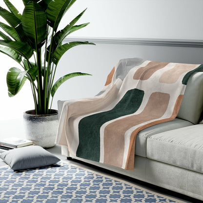 Abstract Bars Blanket Plush Throw - Shopping Warriors