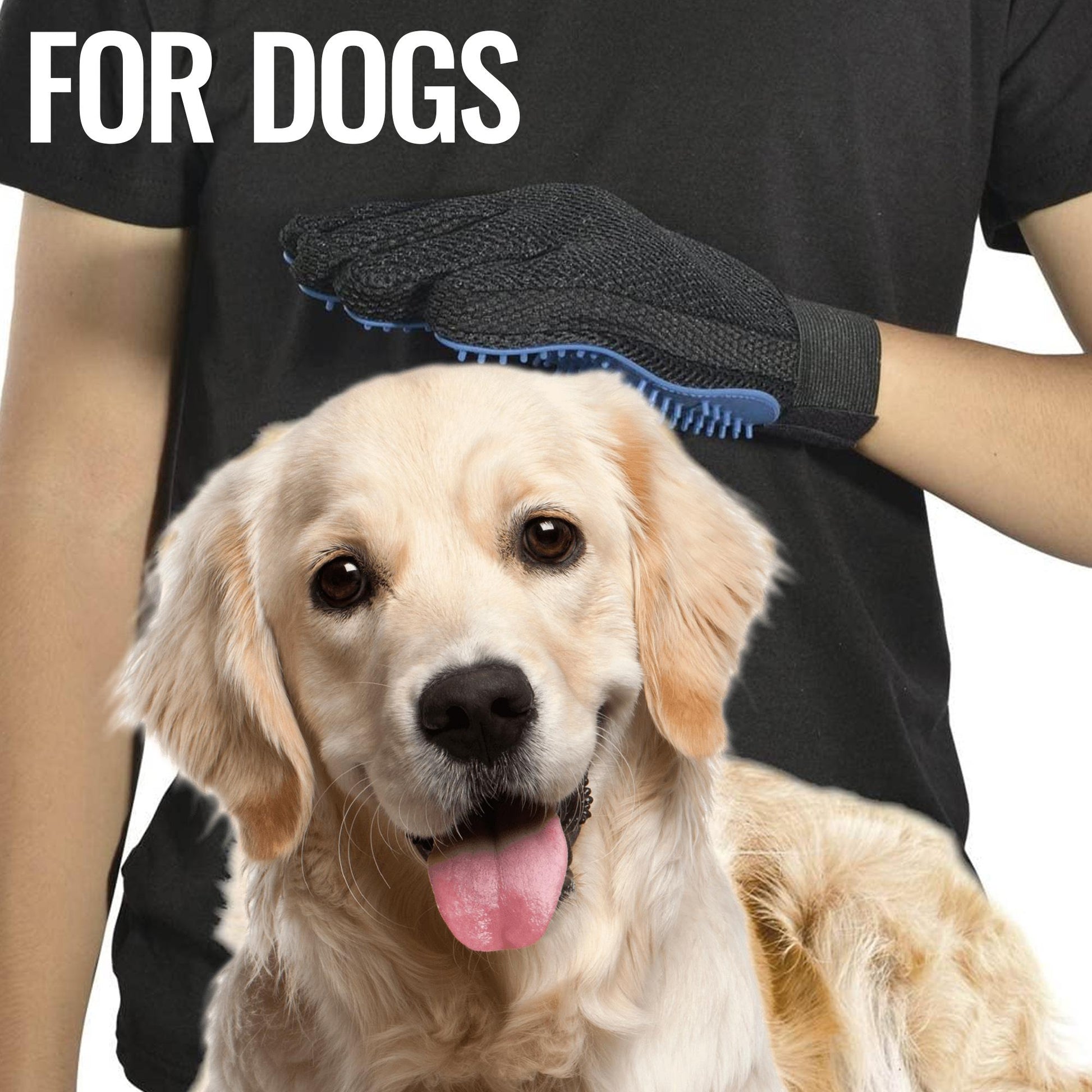 Pet Grooming Gloves Dog Brush Mitts Deshedding Hair Removal Massage - Shopping Warriors