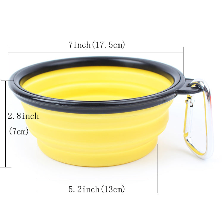 COLLAPSIBLE SILICONE TRAVEL PET BOWL - Shopping Warriors