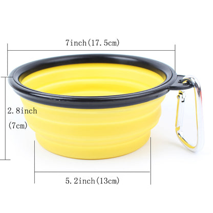 COLLAPSIBLE SILICONE TRAVEL PET BOWL - Shopping Warriors