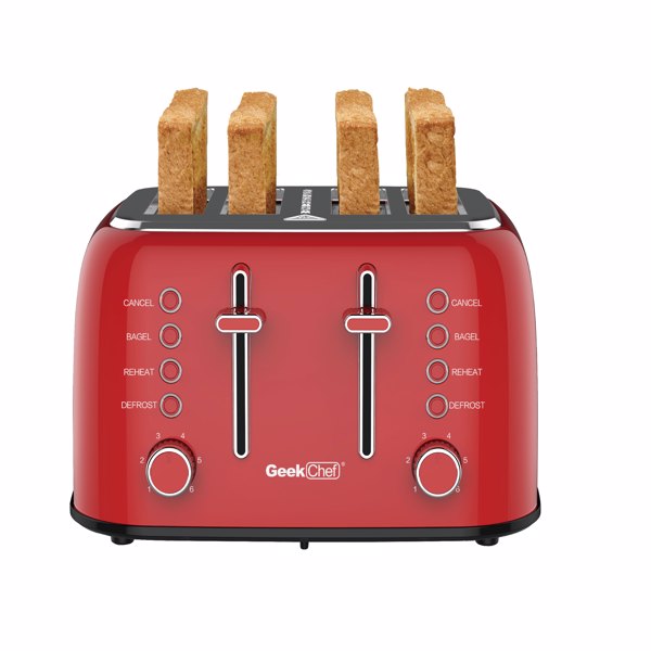 Retro Toaster Extra Wide Slot Independent temperature control Toaster - Shopping Warriors