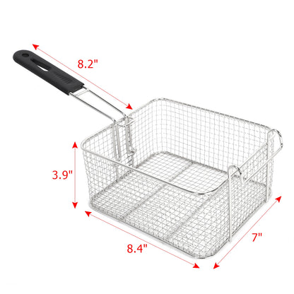 110V 12L Stainless Steel Double Cylinder Electric Fryer - Shopping Warriors
