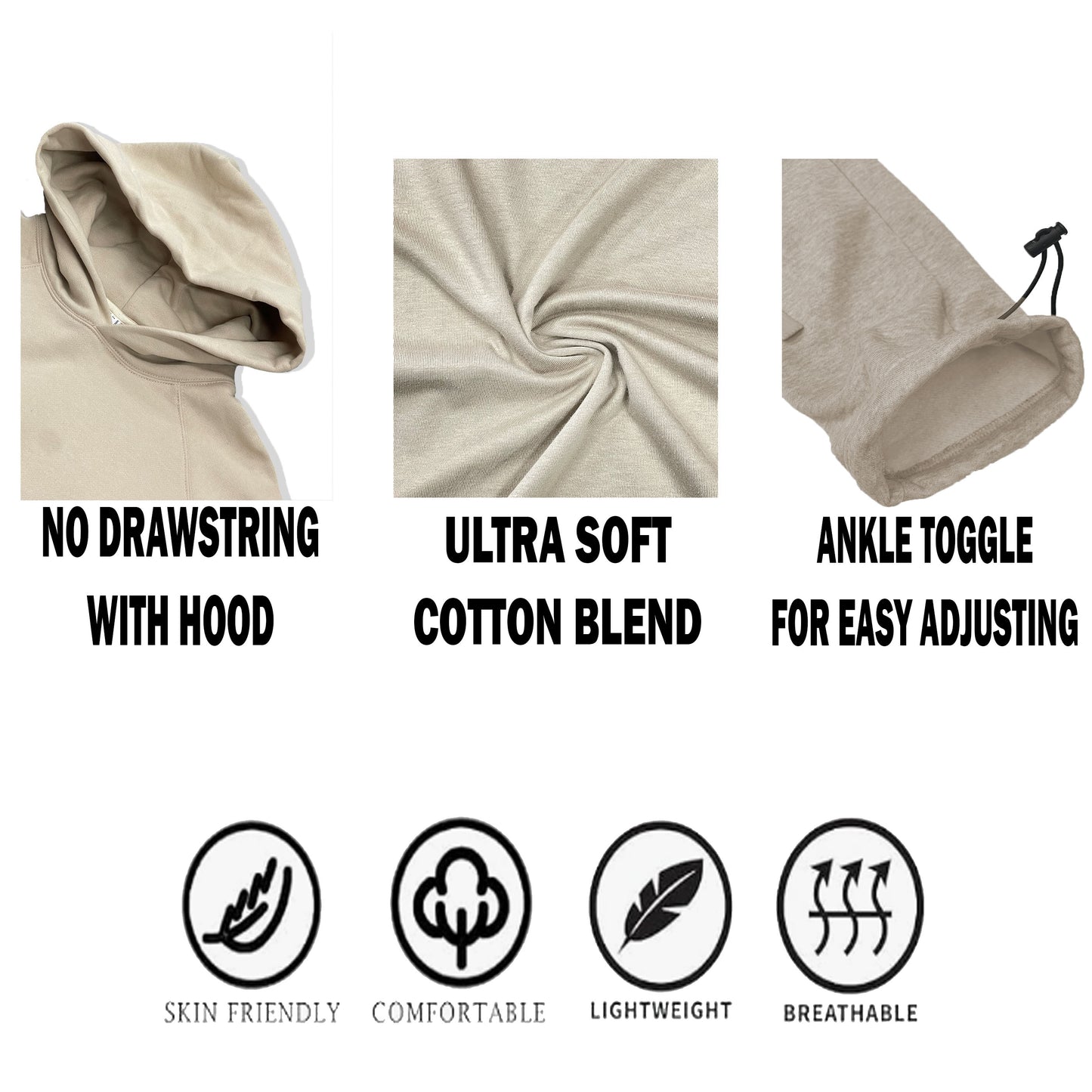 UORdesign Pro Comfort Hoodie Set Oatmeal