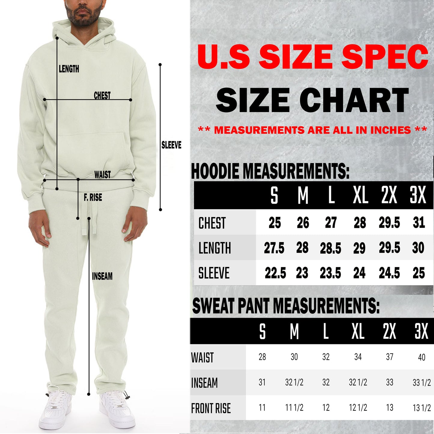 UORdesign Pro Comfort Hoodie Set Oatmeal