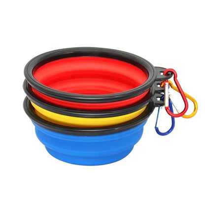 COLLAPSIBLE SILICONE TRAVEL PET BOWL - Shopping Warriors