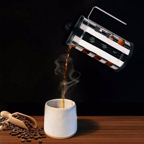 Stainless Steel 600 ml French Press Coffee Maker - Shopping Warriors