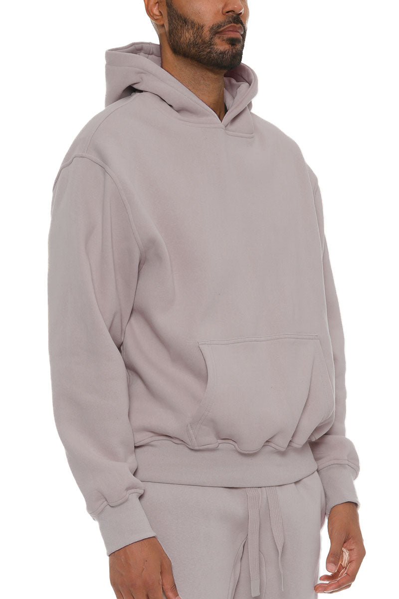 Premium Cotton Blend Hoodie Taupe