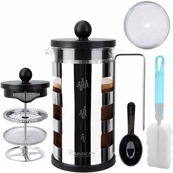 Stainless Steel 600 ml French Press Coffee Maker - Shopping Warriors
