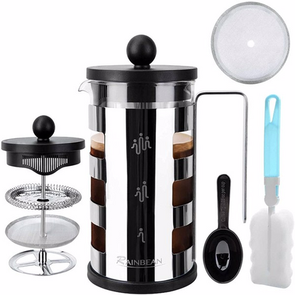 Stainless Steel 600 ml French Press Coffee Maker - Shopping Warriors