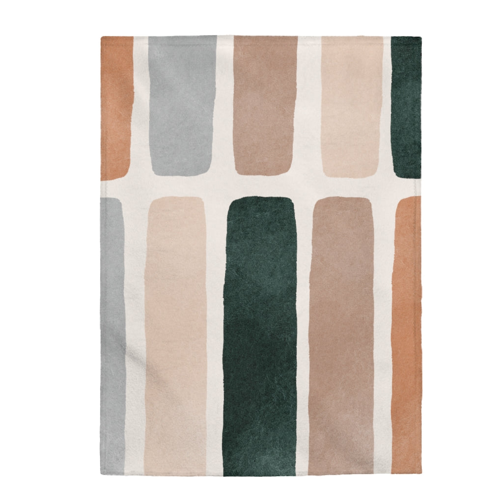 Abstract Bars Blanket Plush Throw - Shopping Warriors