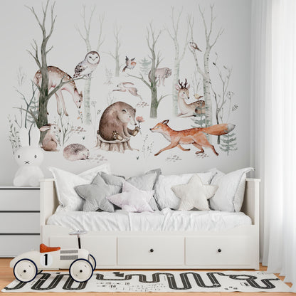 Animals In The Forest Wallpaper