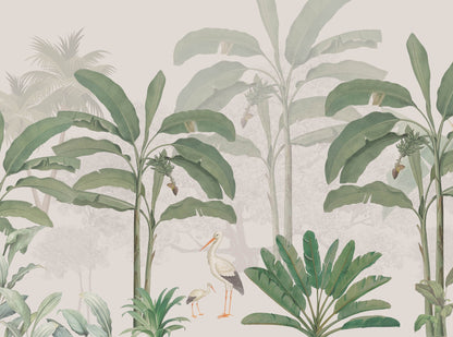 Storks In The Jungle Wallpaper