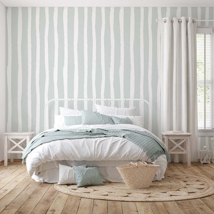 Striped Mint Wallpaper