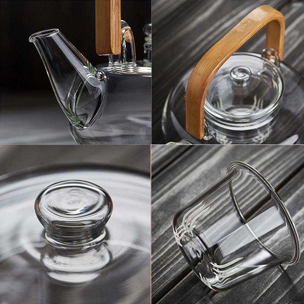 Bamboo & Glass Tea Kettle - Shopping Warriors